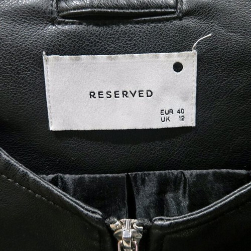 Reserved leather jacket like new, size L black