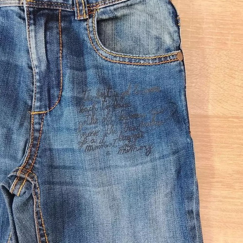 Benetton jeans for boy 7-8 years size M like new, blue