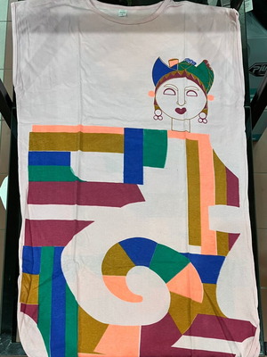 Pareo dress L 100% cotton like new
