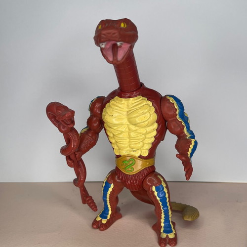 Rattlor Master of the Universe MOTU Mattel used, brown neck variation