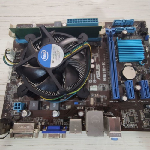 Asus Motherboard H61M-K like new with Intel Celeron G1620 and 2GB DDR3 Ram
