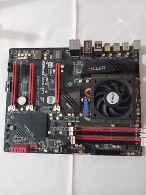 ASRock 990FX Killer motherboard with AMD FX 8320 3.5 GHz CPU and cooler