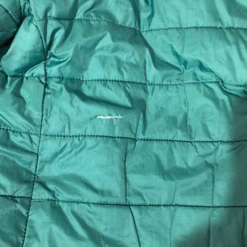 Benetton kids reversible jacket used, grey and green