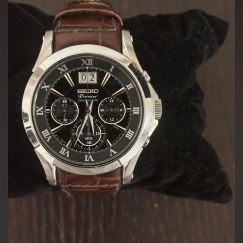 Seiko Premier Big Date Chronograph men's watch