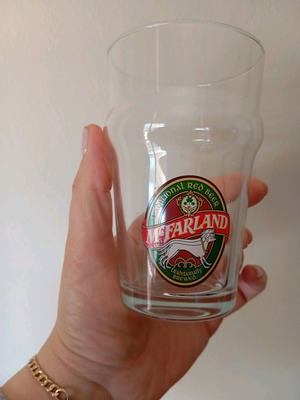 Mc Farland beer glass new collectible