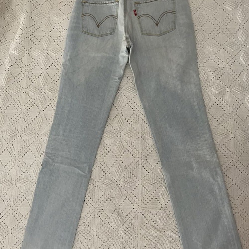Levi's 571 Slim Fit women's jeans used, light blue