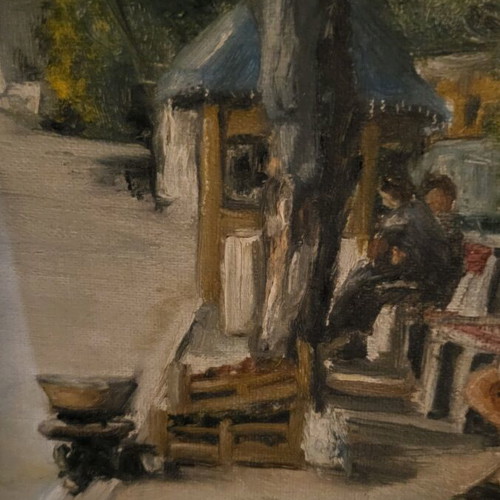 Antonarakou 65 oil painting used, wooden frame