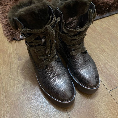 Alpe boots used, gold color, size 38