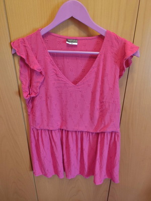 Kipour blouse pink like new, size L