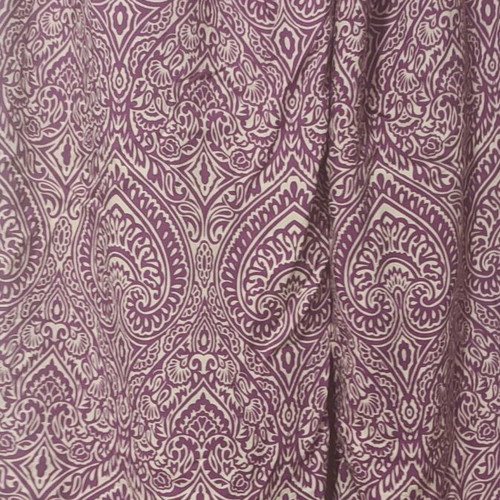 Two Pants like new, one magenta with green, one blue with dark blue, one size