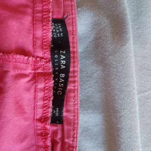 Zara ροζ ελαστικό παντελόνι medium σαν καινούργιο