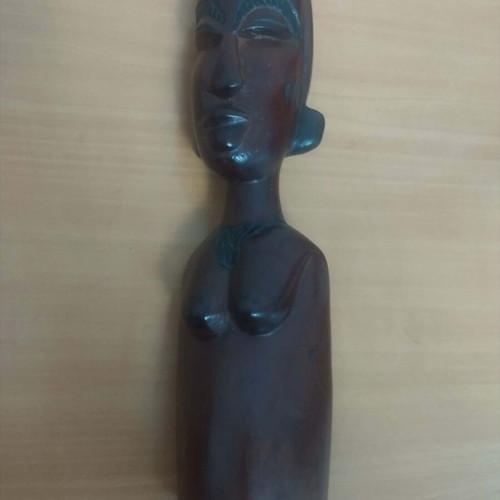 Authentic wooden African statues used from Congo