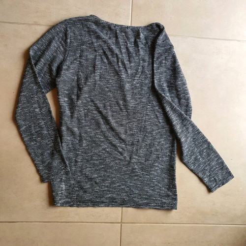 Toi&Moi blouse like new, gray, cross front design, sizes M and L