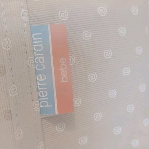 Pierre Cardin baby bedding set used, cotton, neutral beige
