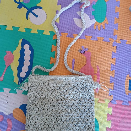 Beige Tagari Style Crossbody Bag like new