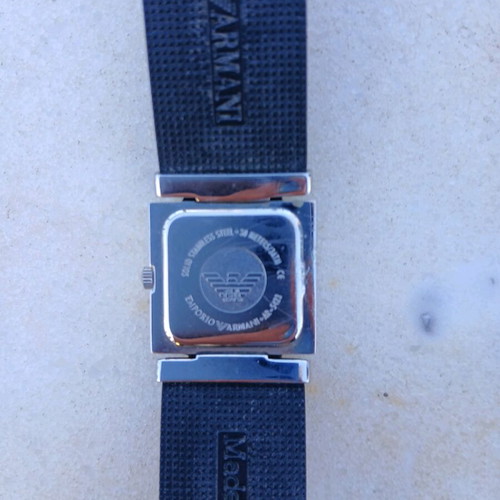 Emporio Armani women's watch AR 5423 used, black and silver