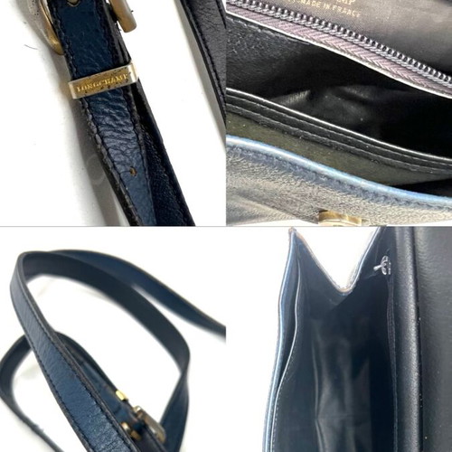 Longchamp blue leather crossbody bag used