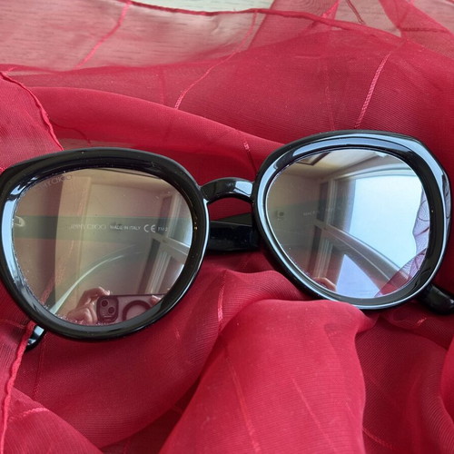 Jimmy Choo MACE/S Black women's sunglasses used