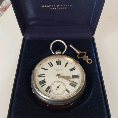 Silver pocket watch jewelry used, late 19th century, functional