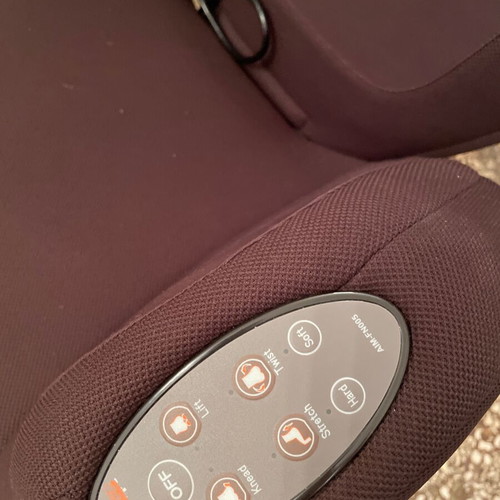 Massage armchair electric, new, dark brown-bordeaux color