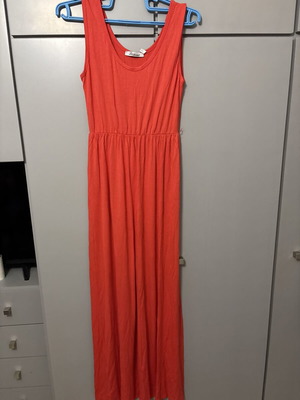 Maxi summer dress Les Amants coral, like new, size Small