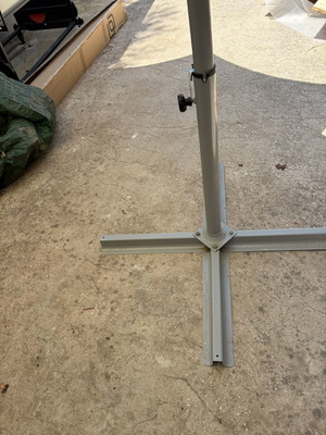 IKEA garden umbrella corner 3x3 meters like new with base