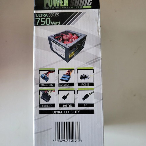 Power Sonic Ultra Series 750W power supply new in sealed packaging