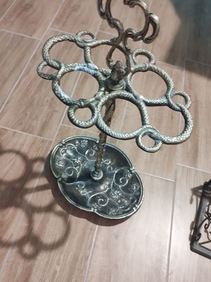 Vintage umbrella stand used, height about 0.5 m