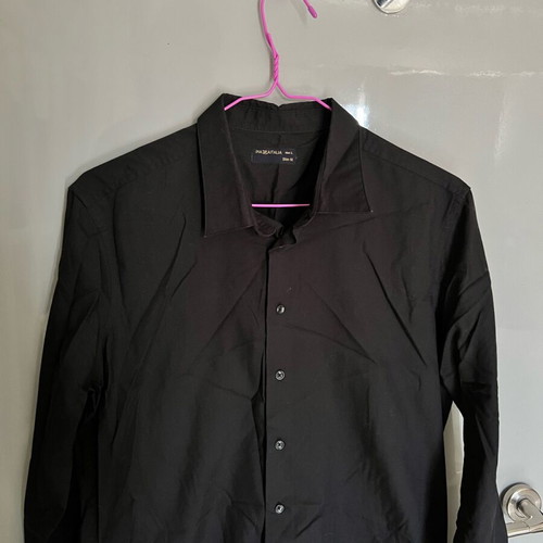 Piazza Italia shirt black, size L, like new, formal