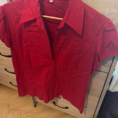 Summer shirt unused, red, size XL