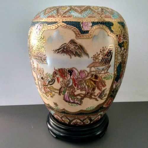 Satsuma vase used, height 26cm