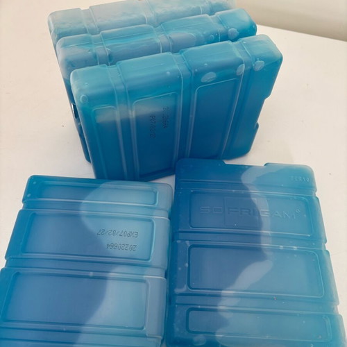 Ice Packs like new, set of 5, 15x28x4cm