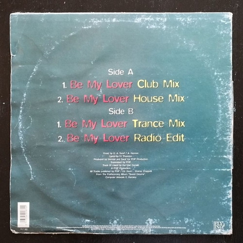 La Bouche Be My Lover 12" vinyl record, electronic