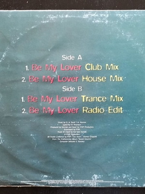 La Bouche Be My Lover 12" vinyl record, electronic