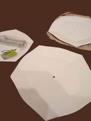NAVA three-tier serving tray new, modern design, white porcelain