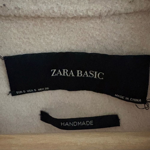 Γυναικείο παλτό Zara με φερμουάρ ροζ σαν καινούργιο