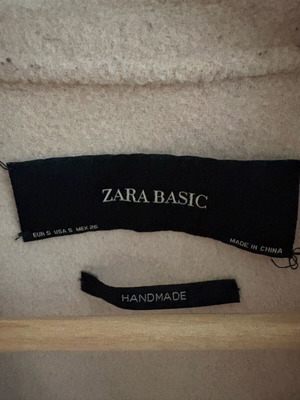 Γυναικείο παλτό Zara με φερμουάρ ροζ σαν καινούργιο