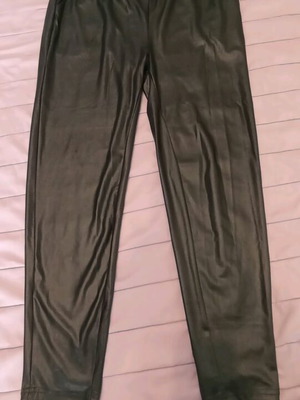 Shein Curve faux leather pants like new, black, size XXL