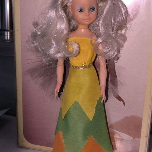 Bibibo vintage doll used with Porto Fino dress and carved shoes