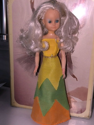 Bibibo vintage doll used with Porto Fino dress and carved shoes
