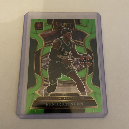 Kendrick Nunn Numbered Card 58/75 Panini Euroleague Select 2025-26 New