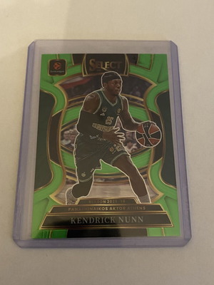 Kendrick Nunn Numbered Card 58/75 Panini Euroleague Select 2025-26 New