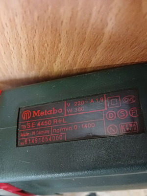 ELECTRIC SCREWDRIVER PROFESSIONAL SE4450R+L METABO