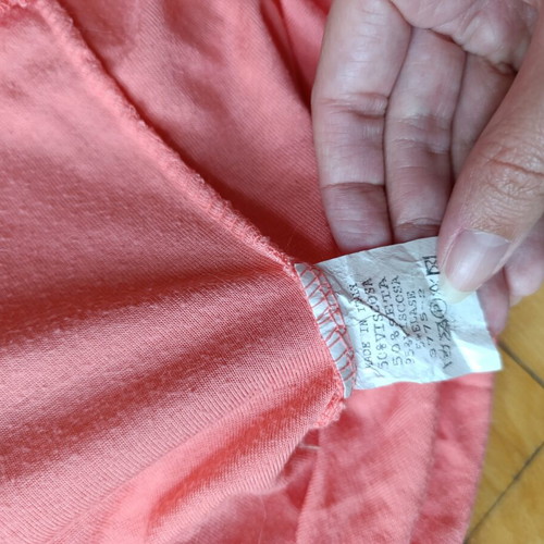 Silk viscose blouse used, pink, free size up to XL