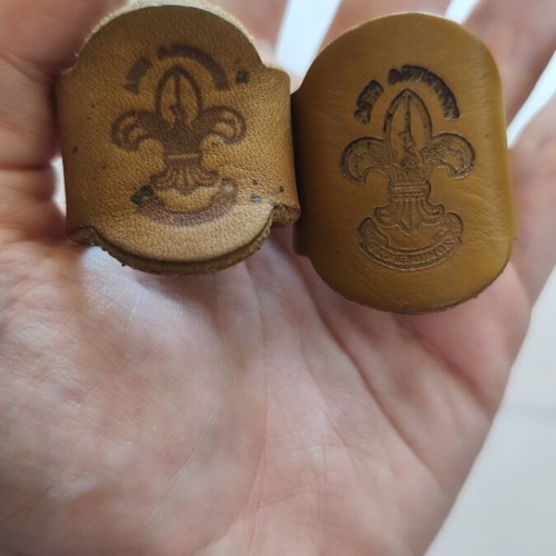 Scout leather rings used, 90s