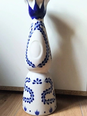 Clase Azul tequila bottle used, authentic Mexican porcelain 750ml