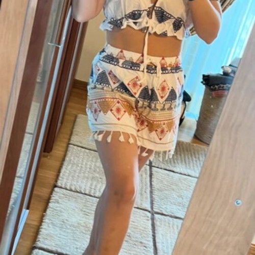Summer set shorts and top like new, multicolored