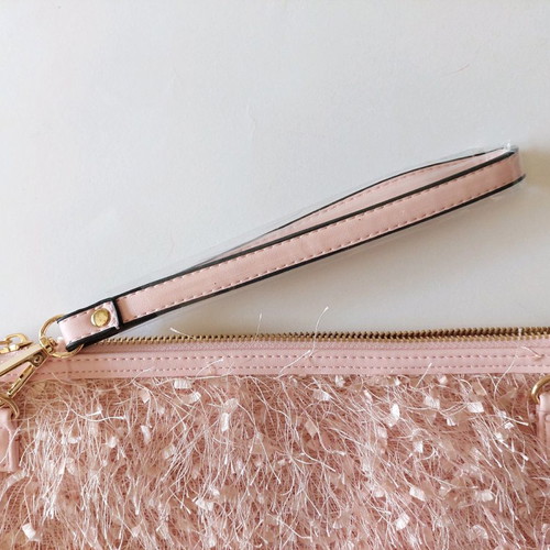 Pink bag with detachable strap new