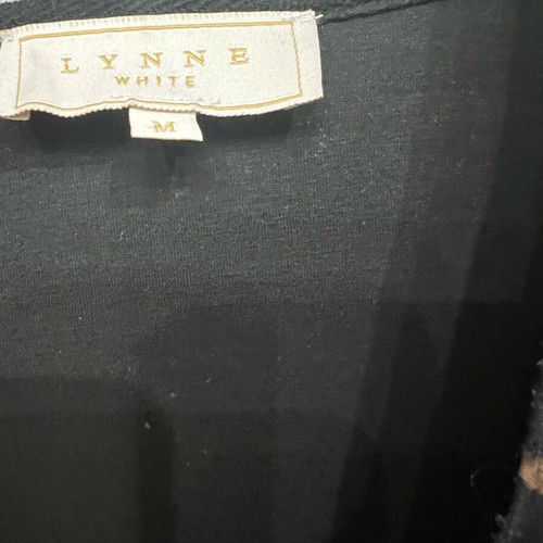 Lynne Bombee Style Short Jacket Medium Like New, Black and Beige