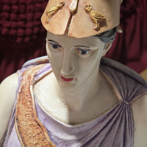 Athena statue with exceptional details, height 23cm, like new